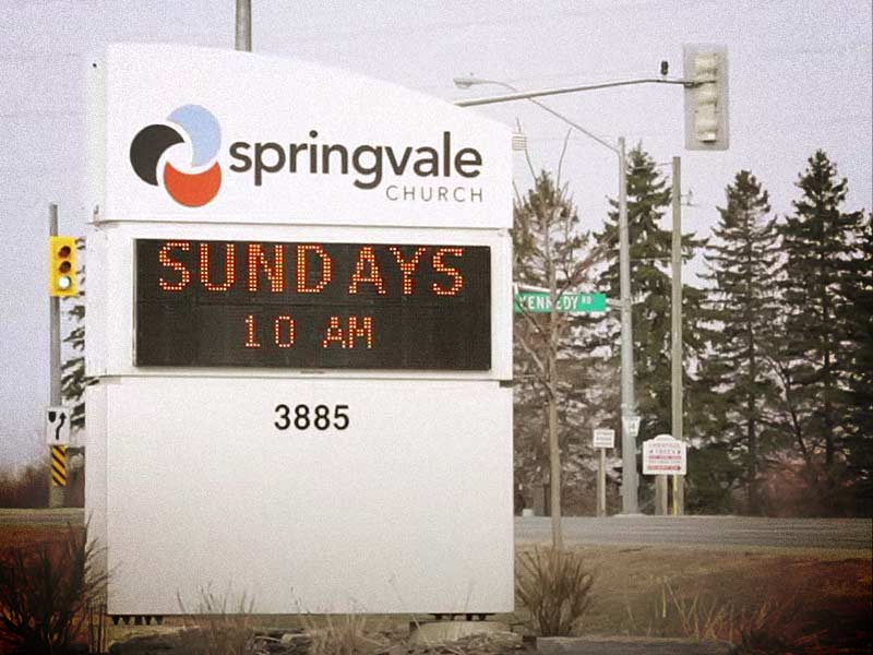 springvale church outdoor sign